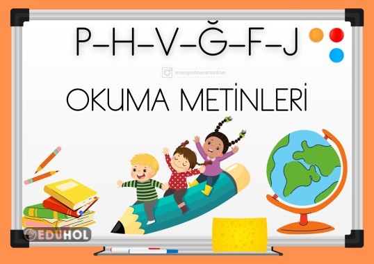 5. Grup Sesler Okuma Kitapçığı (P-H-V-Ğ-F-J)