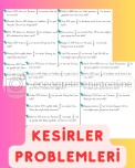 4. Sınıf Matematik Kesirler Problemleri