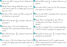 4. Sınıf Uzunluk Ölçme Problemleri