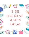 Ş Sesi Hece, Kelime ve Metin Kartları