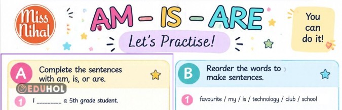 am-is-are worksheet