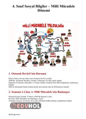 4.Sınıf Milli Mücadele Konu Anlatımı