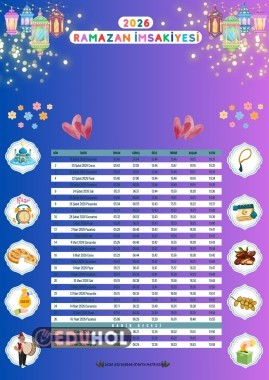 Okul öncesi imsakiye