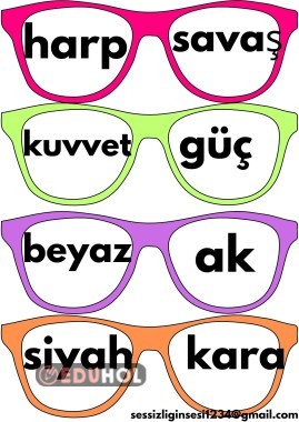 EŞ ANLAMLI KELİMELER PANO İNTERAKTİF DEEFTER ÇALIŞMASI KES YAPIŞTIR