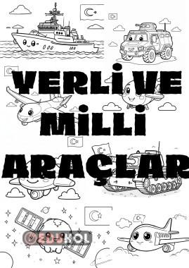 YERLİ MALI YERLİ ARAÇLAR 10 BOYAMA SAYFASI