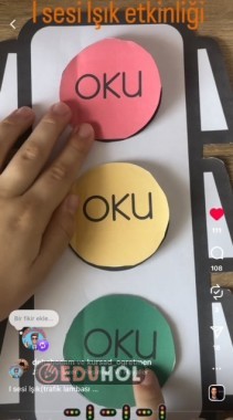 I SESİ TRAFİK LAMBASI MATERYAL KELİME VE CÜMLELER