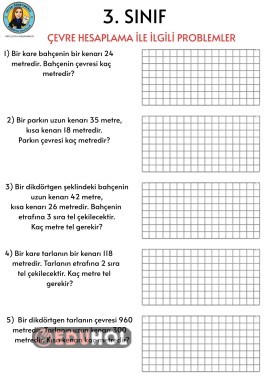 3. SINIF ÇEVRE HESAPLAMA