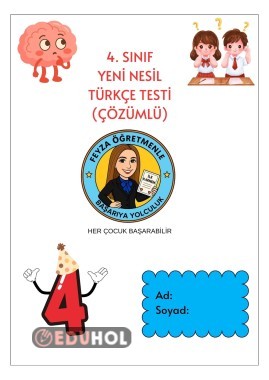 4. SINIF TÜRKÇE YENİ NESİL TESTİ(ÇÖZÜMLÜ)