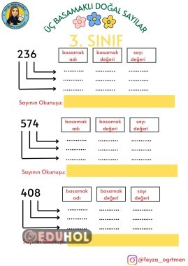 BASAMAK DEĞERİ, SAYI DEĞERİ