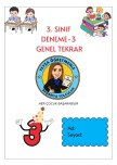 3. SINIF GENEL TEKRAR DENEMESİ-3