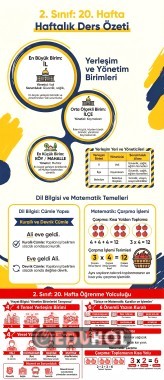 2. Sınıf 20. Hafta Tüm Dersler İnfografik Döküman