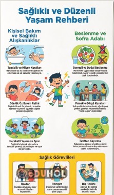 2. Sınıf Hayat Bilgisi Sağlıklı Hayat Ünitesi İnfografik Döküman