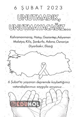 6 Şubat Depremi Anma Etkinlikleri -5-