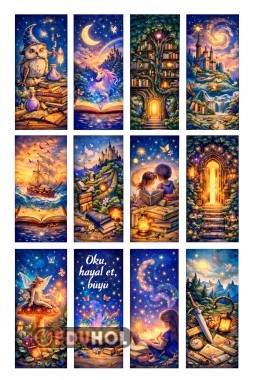 Çocuklar için kitap ayraçları