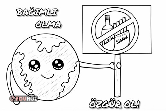 Yeşilay haftası için boyama etkinlikleri