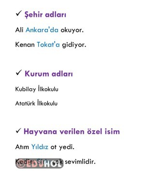 1. Sınıf Yazım ve Noktalama