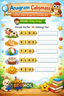 Anagram Çalışması
