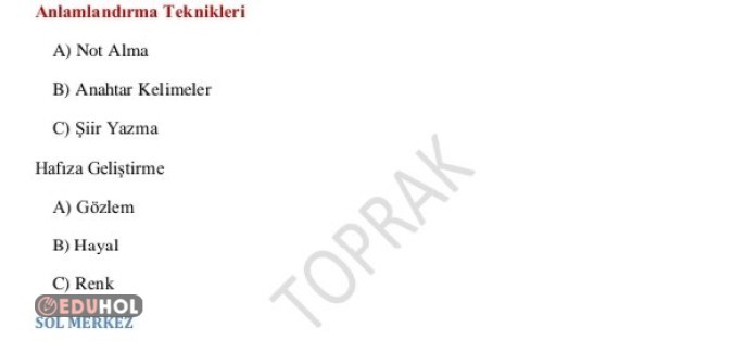 Çoklu Öğrenme Yöntemi