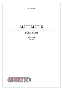 Dört İşlem Öğreniyorum