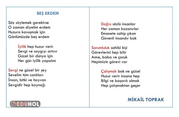 Eğitim Kervanı Egitici Şiirler