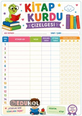 Kitap Kurdu Çizelgesi