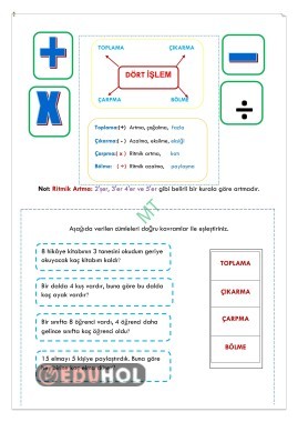 Matematik Problemler Oyun ile Öğren