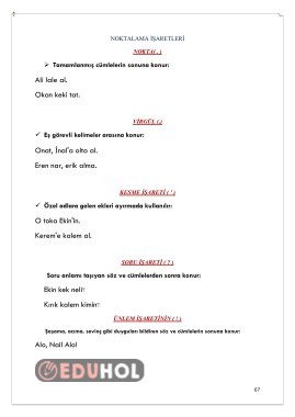 Noktalama İşaretleri