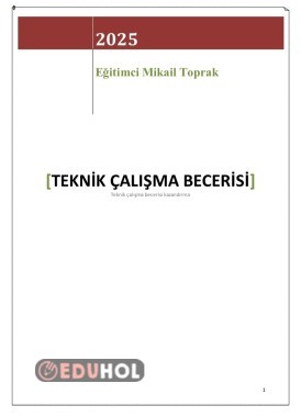 Teknik Çalışma Becerisi