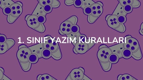 1. Sınıf Yazım Kuralları