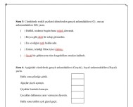 Kazanım Değerlendirme Sınavı