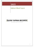 Matematik İşlem Yapma Becerisi