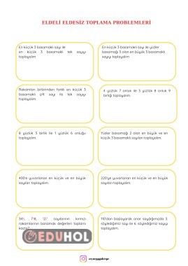 Eldeli Eldesiz Problem