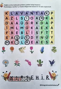 Bulmaca-Çiçek Konulu