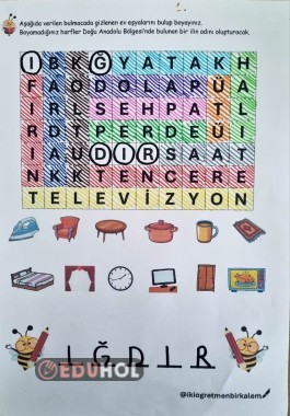 Bulmaca-Eşya Konulu