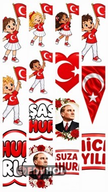 Cumhuriyet Bayramı Pencere Süsleme