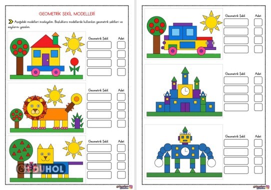 Geometrik Şekil Modelleri 2.Sınıf