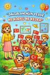 Türk Bayrağı Boyama Sayfaları - 10 Sayfa