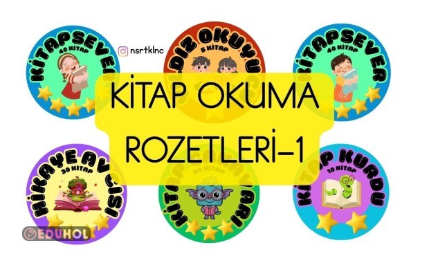 KİTAP OKUMA ROZETLERİ-1