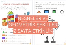 NESNELER VE GEOMETRİK ŞEKİLLER ETKİNLİK