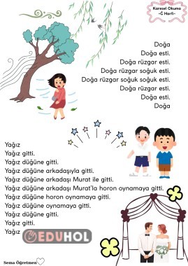 Ğ Harfi Karesel Okuma Metinleri