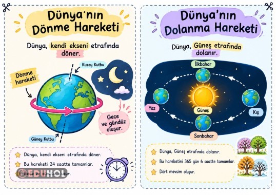 DÜNYA’NIN HAREKETLERİ 🌎