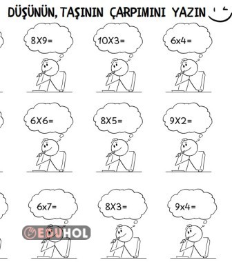 KARIŞIK ÇARPIM TABLOSU