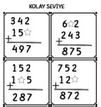 3.SINIF TOPLAMA İŞLEMİNDE VERİLMEYENLER
