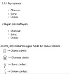 ANLAMINA GÖRE CÜMLELER DEĞERLENDİRME