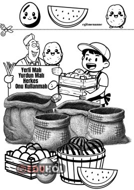 Yerli malı haftası Sanat çalışması