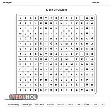 Hayat Bilgisi - Ben Ve Okulum