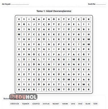 Türkçe - Tema 1: Güzel Davranışlarımız