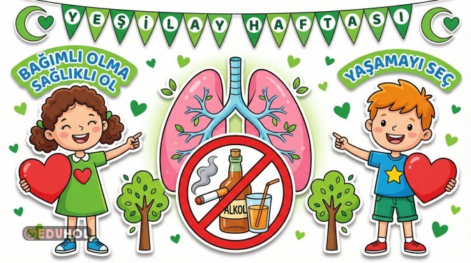 YEŞİLAY HAFTASI PANO AFİŞ ÇALIŞMASI