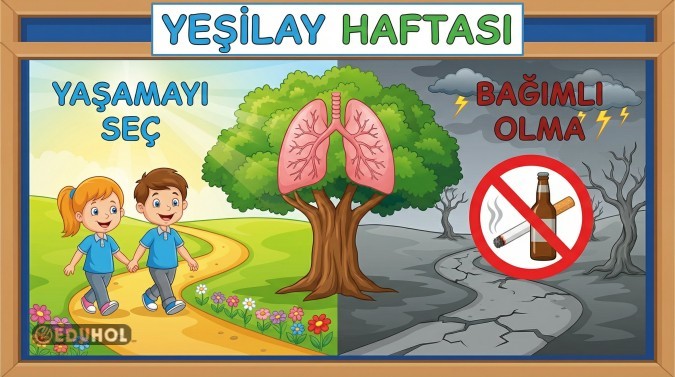 YEŞİLAY HAFTASI PANO AFİŞ ÇALIŞMASI