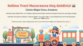 2.SINIF CÜMLE BİLGİSİ RESİMLİ KONU ANLATIMI